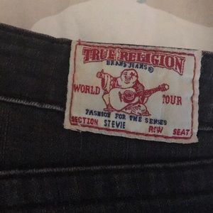 Ladies Black True Religion Jeans